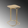 Hanah Home SHB-001-B Mesa de Centro Metálica Color Dorado 30x52x30 cm